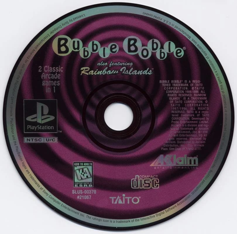 Bubble Bobble Playstation 1 screenshot 3